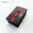 Gift Black Foldable Gift Box With Ribbon