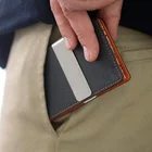 Clip Clip Wallet Napa Leather RFID Blocking Money Clip Wallet Minimalist Mens Buy Credit Card Holder Wallet