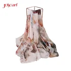 Blue Green Scarf Blue Chiffon Fashion Green Habotai Head Ladies Silk Scarf Scarves