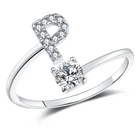 925 Silver Ring Ringssilver Ring Enough 925 925 Sterling Silver A-Z Adjustable Initial Ring Letter Ring