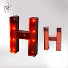Letters With Letter Decorative Standing Metal Letters With Lighted H Letter