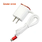 Mobile Phone V8 LED Light Universal Travel Charger Adapter Mobile Phone Usb Wall Charger V8 With Data Cable