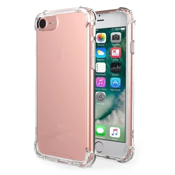 Anti Shock Crystal Clear TPU Transparent Phone Case For Iphone 8 8 plus