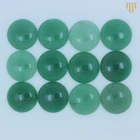 Cabochon Cabochon Flat Round Round Shape Flat Back Green Aventurine Gemstone Round Cabochon