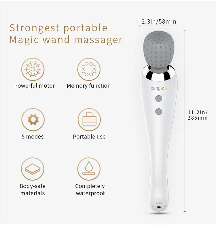 Перезаряжаемый массажер Magic Gun купить со скидкой в секс шопе  Вибраторы  Массажеры тела