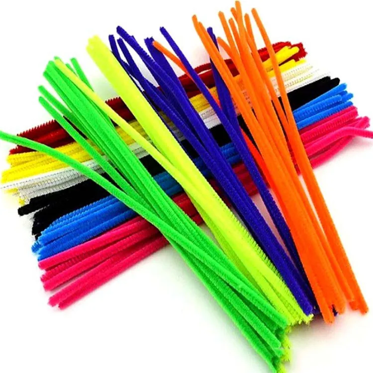 30 Limpiadores De Pipa Surtidos chenilla tallos colores manualidades de niños paquete de 12" 30cm de largo 