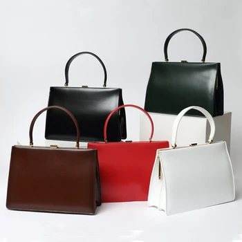 Designer Lady Hand Bag with Shoulder Strap Genuine Leather Handbag for Business Women
