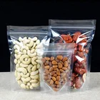 Plastic Bags Bag/ Bag Plastic Bag PET/PE Ziplock Plastic Clear Nut Package Dry Food Grade Bags Clear Self Standing Pouch Bag/