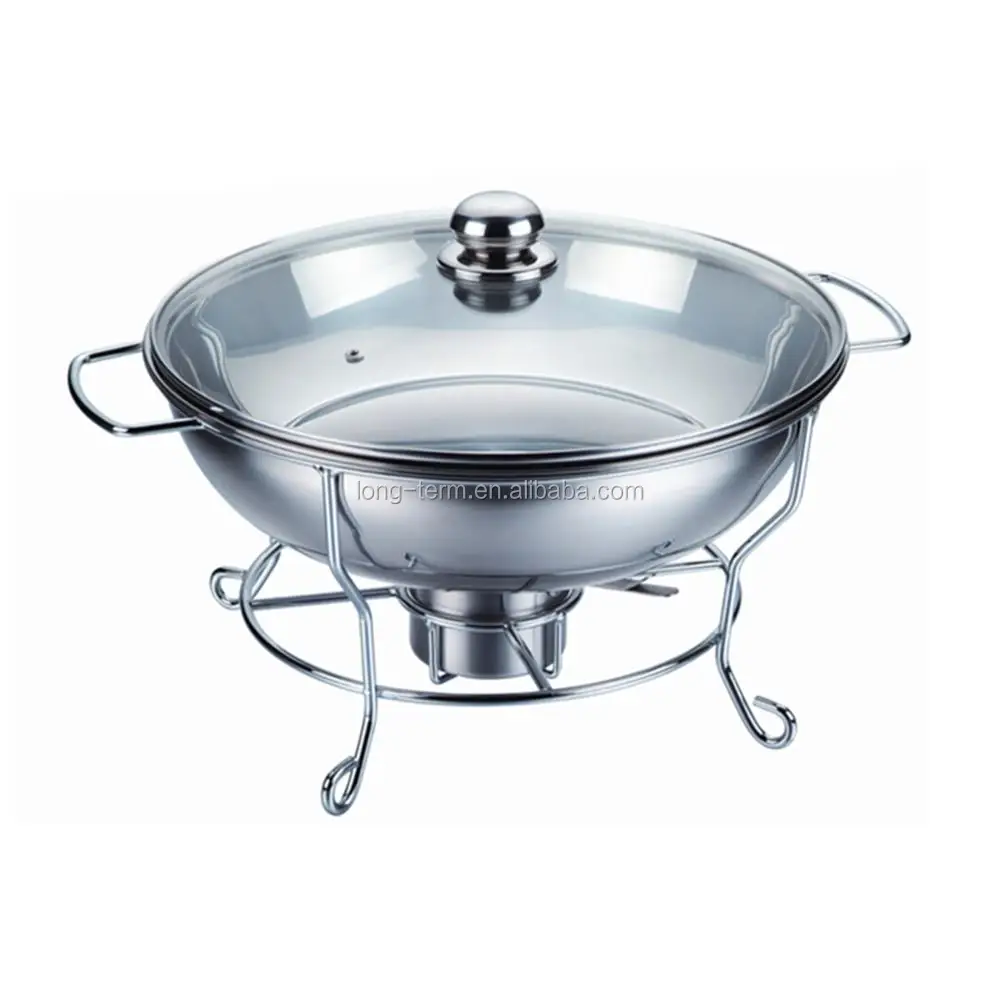 Luxurious sparkling hot kitchen utensils chafing dishes stainless steel food warmer for sale buffet food warmer