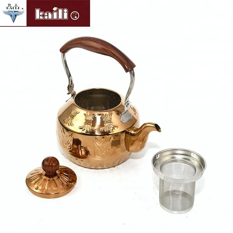 golden stainless steel copper tea kettle metal kettle - buy