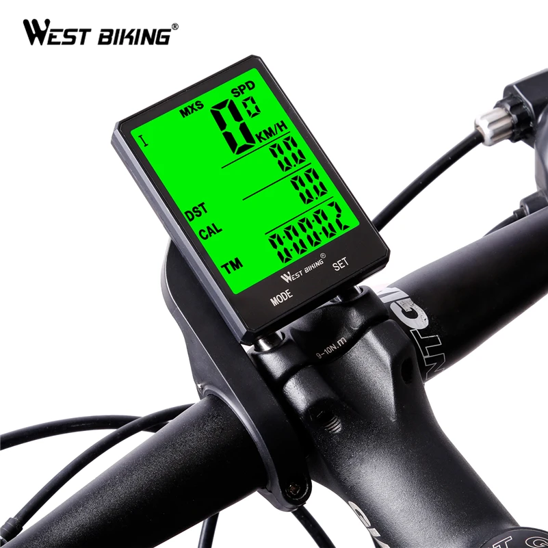 west biking wireless bike computer