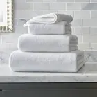 Towel Hotels Cheap Price 100% Cotton 500gsm 21s/2 White Face Towel For Hotels