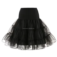 50S Long Petticoat For Women Plus size Black