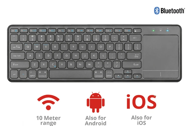 定制toetsenbord azerty键盘电脑键盘高品质无线蓝牙键盘带触摸板