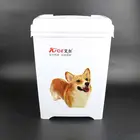 Plastic Food Plasticfoodpp 15KG Plastic Pet Food Storage Box With Cover For Wholesale