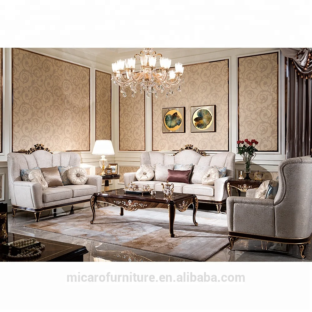 New Model Luxury Royal Antique Living Room Furniture Wooden Carved Sofa Set Design Buy Antique Living Room Furniture Sofa Set