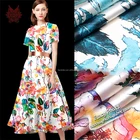 Sell Well New Type Silk Fabric Flower Pattern Dress Fabric Women Printed Silk Fabric