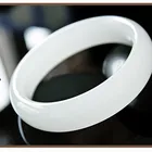 Natural Jade Jadejadejade New Natural Wholesale Afghan White Jade Bracelet Jade Bangles