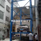Car Garage Car Lift Customized Hydraulic Basement Garage 4 Mast Double Level Car Parking Lift