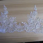 Border Pearls Trimming Lace Trimming Lace Embroidery Border With Pearls Sequins For Hemline Or The Skirt