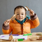 Years Old Baby Under 3 Years Old Baby Brush Natural Wood Comfortable Baby Soft Goat Brush