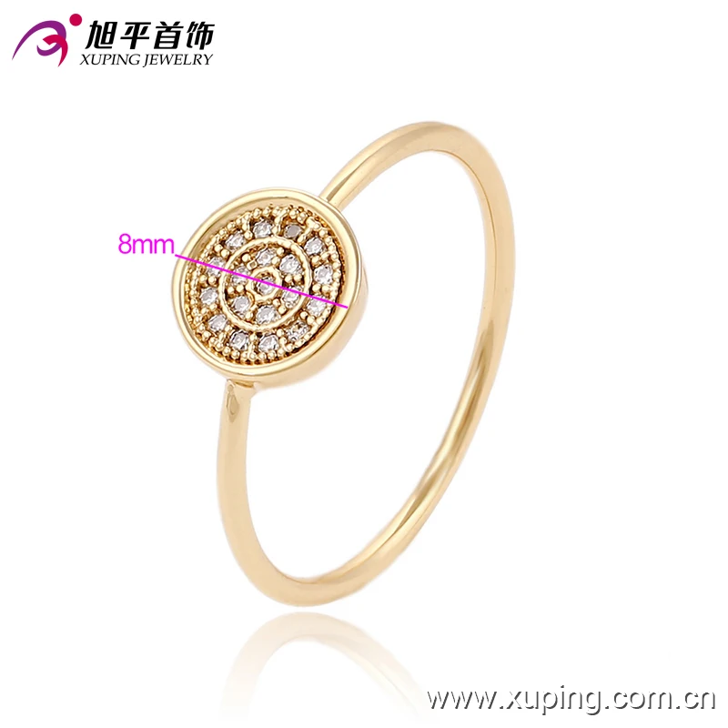 13653 Xuping 18k gold plated ring jewellery simple design ring