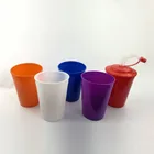 Glass Plastic Cups Drinking Cups Reusable Plastic Drinking Cups BPA Free Stadium Water Glass Blue