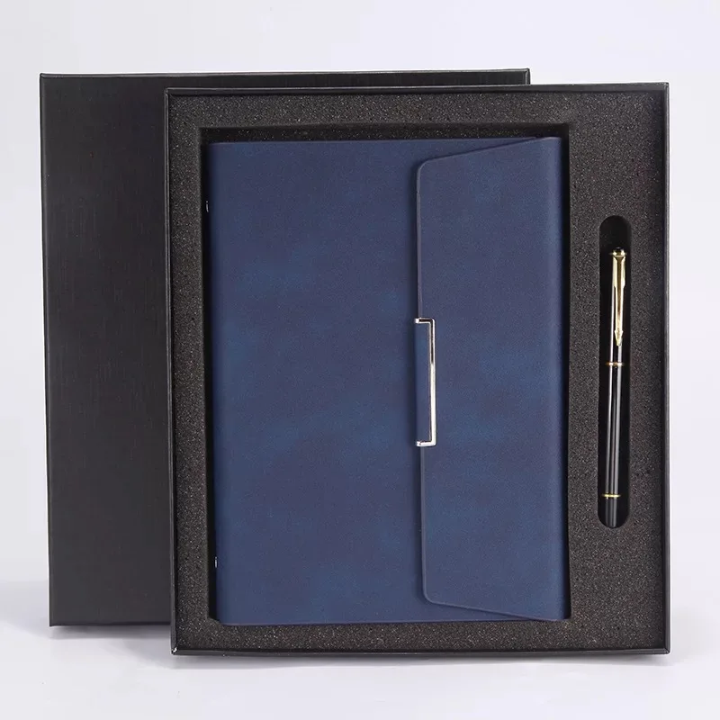2019 luxury business notebook pen gift set pu leather diary set