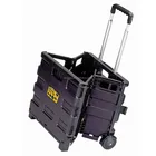 Cart Folding Shopping Cart JOIN HOT Supermarket Trolleys Shopping Cart With Adjustable Handle Carrito De Mercado Plastic Folding Utility Cart