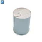 Food Can 500ml Food Grade Empty Round Metal Tin Can For Coffee Beans With Easy Open Lid
