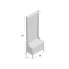 Coat Stand Coat Rack Tree Hall Tree Bench Wood Coat Rack Stand Entryway Seat Storage Hooks