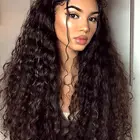 Deep Indian Swiss Lace Amazon Premium Remy Virgin Deep Curly Indian Human Hair Lace Front Wigs