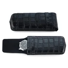Watch Holder Crocodile Design Watch Pouch Holder Sleeve Travel Leather Single Watch Case