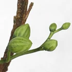 Plant Artificial Tree Plant Artificial Flower White Orchid Potted Plant Phalaenopsis Including Black Ceramic Vase