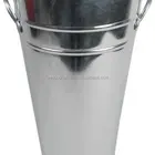 Pot Tall Galvanized Metal Natural Flower Bucket Planter Pot