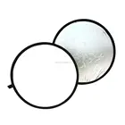 24" Inch 60cm Collapsible Light Disc Reflector Diffuser For Photography Studio Silver