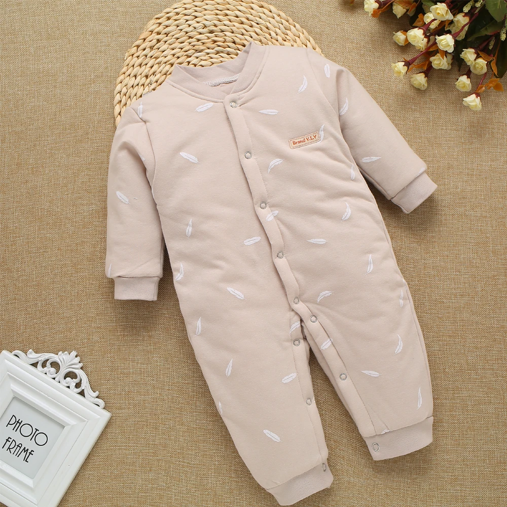 manufacturer CYFOREVER hot sale high quality winter overalls for baby with silk wadding bodysuit