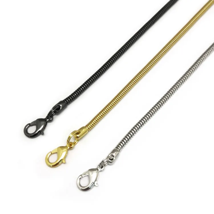 Gunmetal Color 4.2mm Round Snake Chain 