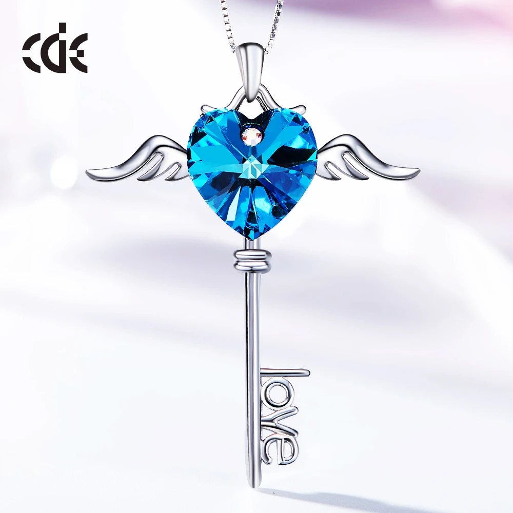 CDE Fashion Jewelry Accessory Gemstone Key Chain Necklace Women