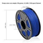 Blue SUNLU 1.75mm Petg Blue 3D Filament With High Toughness