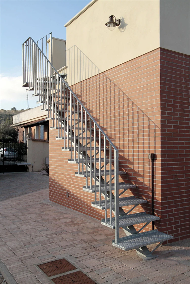 00产品名称 煤层气室外不锈钢楼梯防滑楼梯现代escalera 纵梁 150*