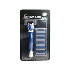 6 Blade Razor Blade Razors Shaving D631L 6 Blade Wholesale Private Label Haward Disposable Shaving Razor