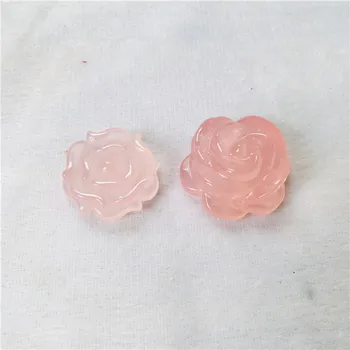 hot selling natural top quality romantic pink rose flower crystal quartz for gift for sale