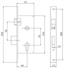 Mortise Lock High Power Germanic Mortise Lock Body