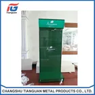 Black Customized Black Single Sided Metal Slatwall Display Supermarket Gondola Shelves