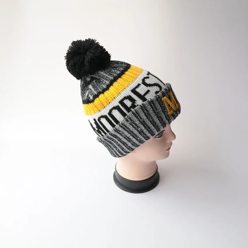 black designer beanie