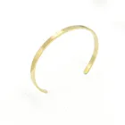 Steel Bracelet Design Vacuum Plating Stainless Steel 4mm Thickness Bangle Cuff DIY Bracelet