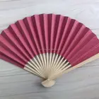 Paper Fan Fan Folding Paper Fan 25cm Wedding Decoration Paper Folding Fan With Bamboo Ribs