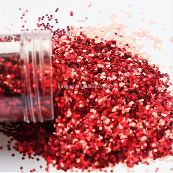 Bulk PET Red hologram glitter for Nail Face body craft &paint decoration