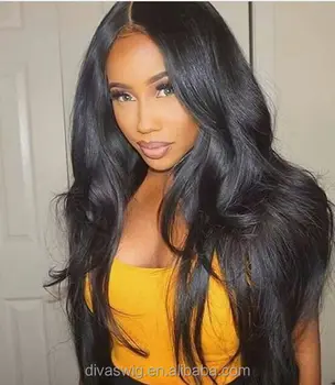 250 density 360 lace frontal wig, Mink Brazilian Virgin hair 18 inch human hair lace front wig